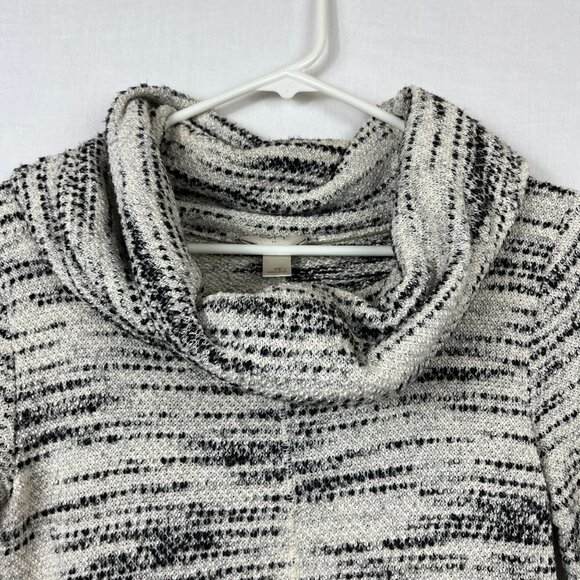 Loft Long Sleeve Cowl Neck Midi Dress Womens XS Textured Cozy Layering Tweed - Picture 2 of 12